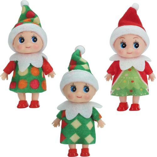Mini bambola elfo natale - mini,